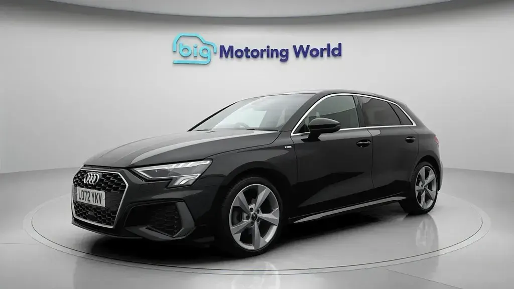 Used Audi A3 Sportback S-Line 150 HP (110 kW) 2022 Black Hatchback