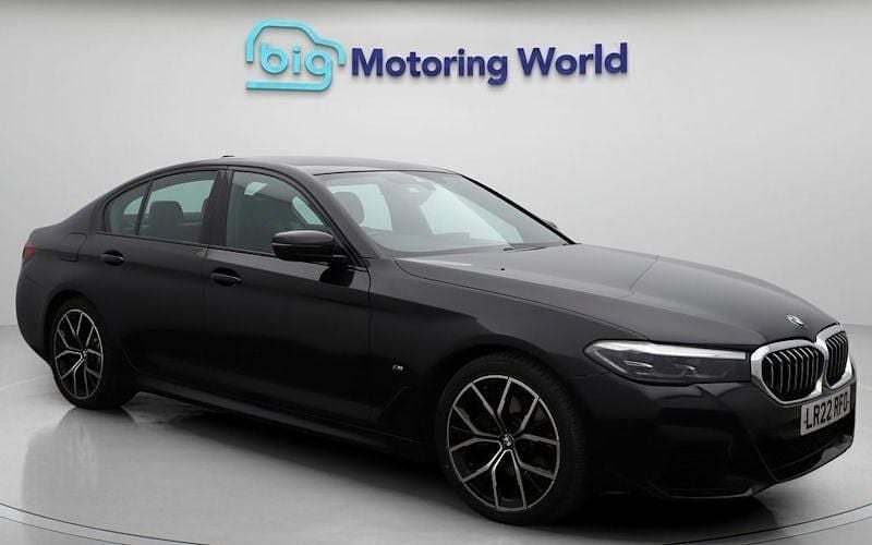 Black Used 2022 BMW 520 M Sport Sedan | £21,600 (Good price) - Image 1/4