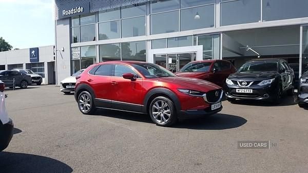 Red Used 2024 Mazda CX-30 Exclusive-Line SUV | £24,450 (A bit pricey) - Image 1/4