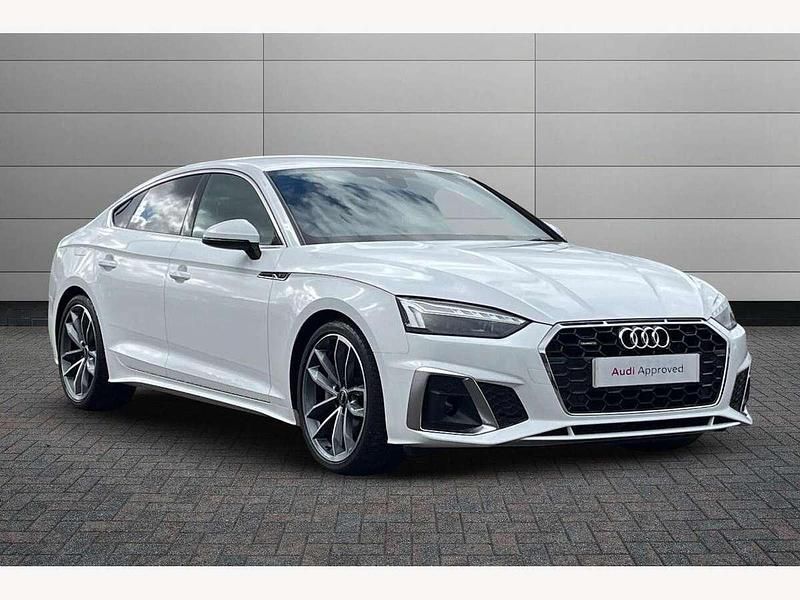 White Used 2022 Audi A5 Sportback S-Line Hatchback | £29,695 (A bit pricey) - Image 1/4