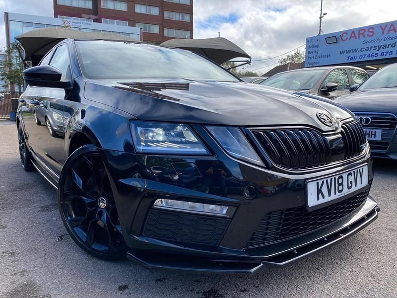 Black Used 2018 Skoda Octavia vRS Hatchback | £15,749 (Fair price) - Image 1/4