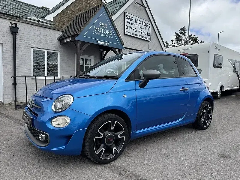 Used Fiat 500S S 69 HP (50 kW) 2017 Electronica blue Hatchback