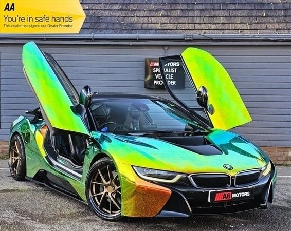 Multicolour Used 2015 BMW i8 Pure Impulse Coupe | £26,390 (Expensive) - Image 1/1