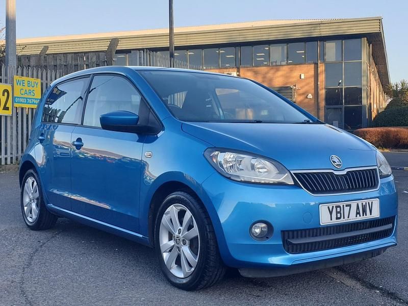 Used Skoda Citigo SE L 60 HP (44 kW) 2017 Blue Hatchback