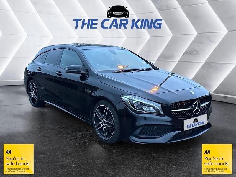 Used Mercedes CLA220 Shooting Brake AMG line 177 HP (130 kW) 2017 Black Estate