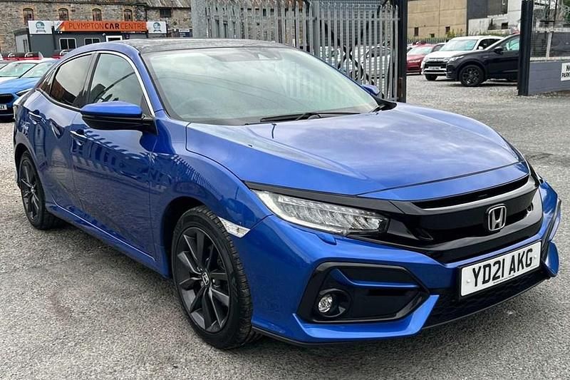 Used Honda Civic EX 126 HP (92 kW) 2021 Blue Hatchback