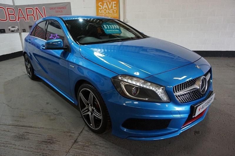 Used Mercedes A250 AMG 2014 Blue Hatchback