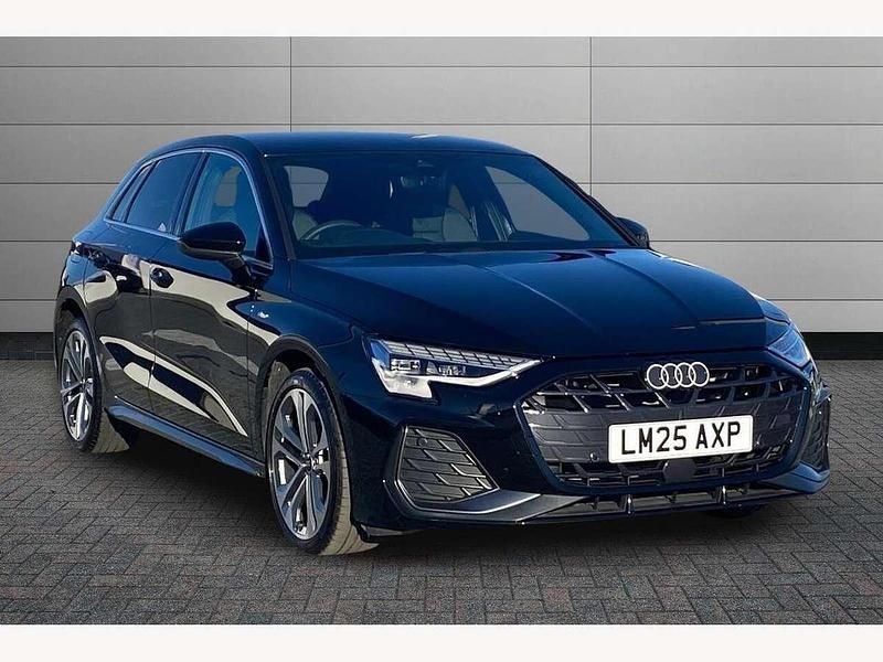 Mythos black Used 2025 Audi A3 e-tron S-Line Hatchback | £27,850 (Super price) - Image 1/4