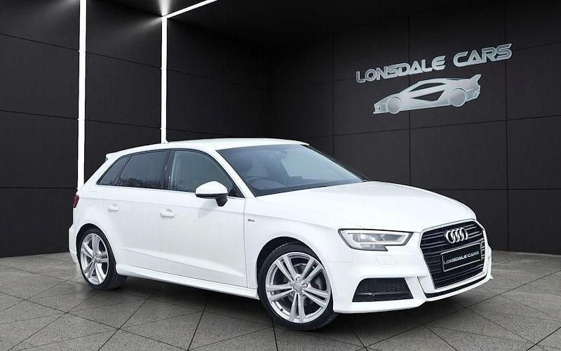 Used Audi A3 Sportback S-Line 150 HP (110 kW) 2016 White Hatchback