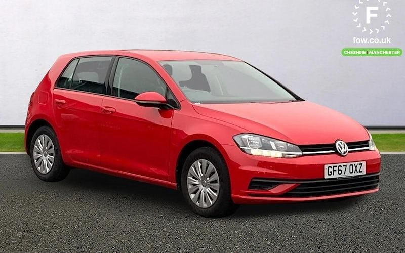 Red Used 2017 VW Golf VII S Hatchback | £12,399 (Fair price) - Image 1/3