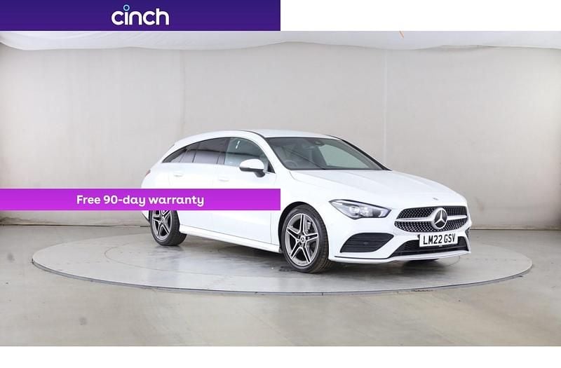 White Used 2022 Mercedes CLA200 AMG line Estate | £19,949 (Fair price) - Image 1/3