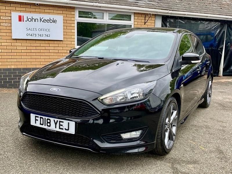 Black Used 2018 Ford Focus ST-Line X Hatchback | £9,000 (Good price) - Image 1/4