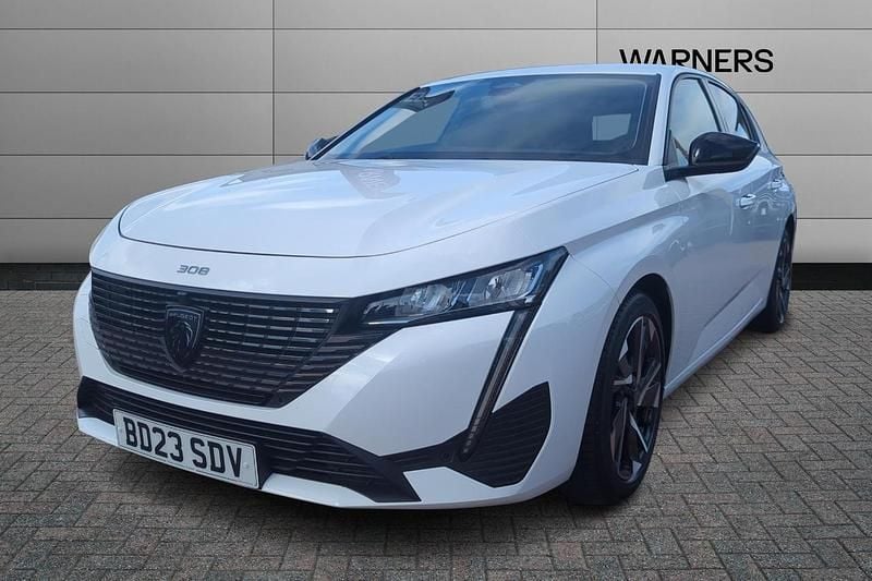White Used 2023 Peugeot 308 Allure Premium Hatchback | £16,795 (Fair price) - Image 1/4