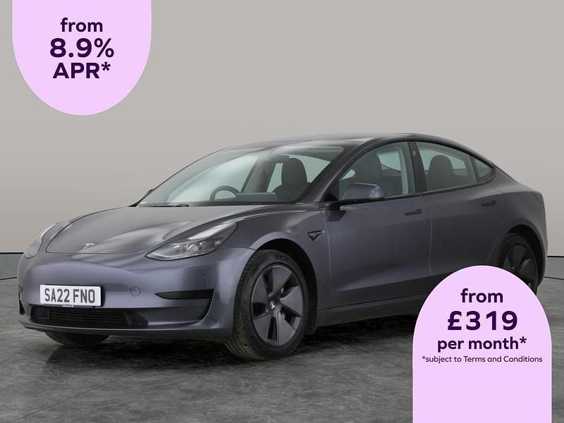 Grey Used 2022 Tesla Model 3 Standard Range Sedan | £20,368 (Fair price) - Image 1/2