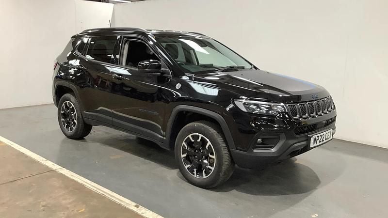 Black Used 2022 Jeep Compass Trailhawk SUV | £14,698 (Good price) - Image 1/4