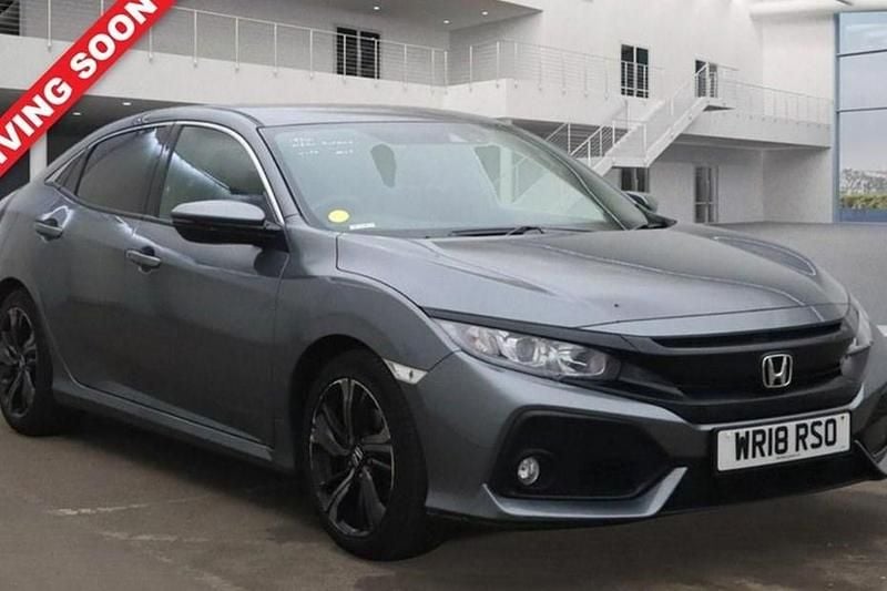 Grey Used 2018 Honda Civic SR Hatchback | £12,400 (Good price) - Image 1/1