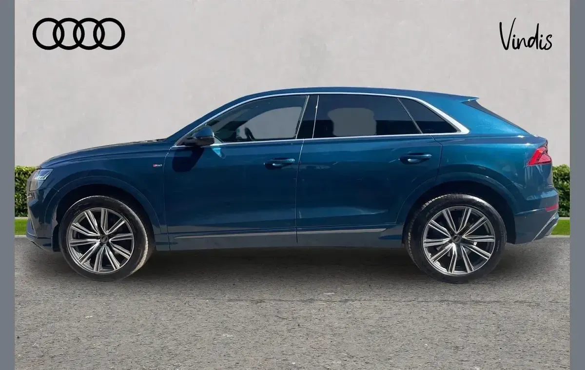 Used Audi Q8 S-Line 281 HP (206 kW) 2021 Blue SUV