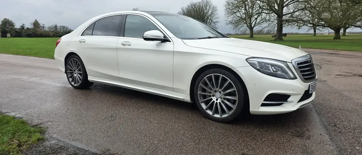 Used Mercedes S350L AMG line 2015 White Sedan