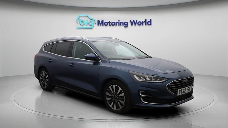 Blue Used 2022 Ford Focus Titanium Estate | £12,900 (Fair price) - Image 1/4