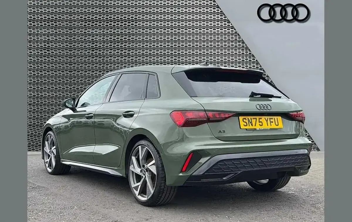 Used Audi A3 Black Edition 150 HP (110 kW) 2025 Green Hatchback