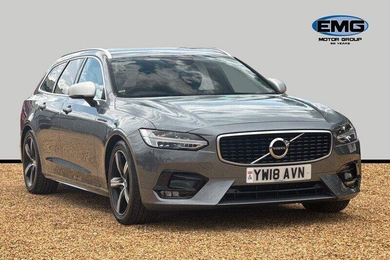 Grey Used 2018 Volvo V90 R-Design Estate | £16,775 (Fair price) - Image 1/4