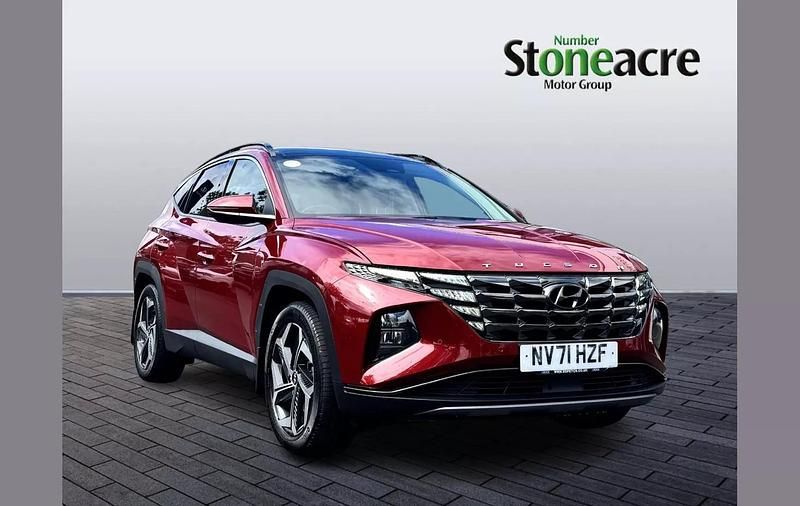 Red Used 2021 Hyundai Tucson Ultimate SUV | £22,600 (Fair price) - Image 1/4