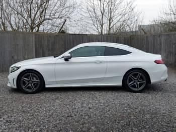 Used Mercedes C200 AMG line 184 HP (135 kW) 2019 White Coupe