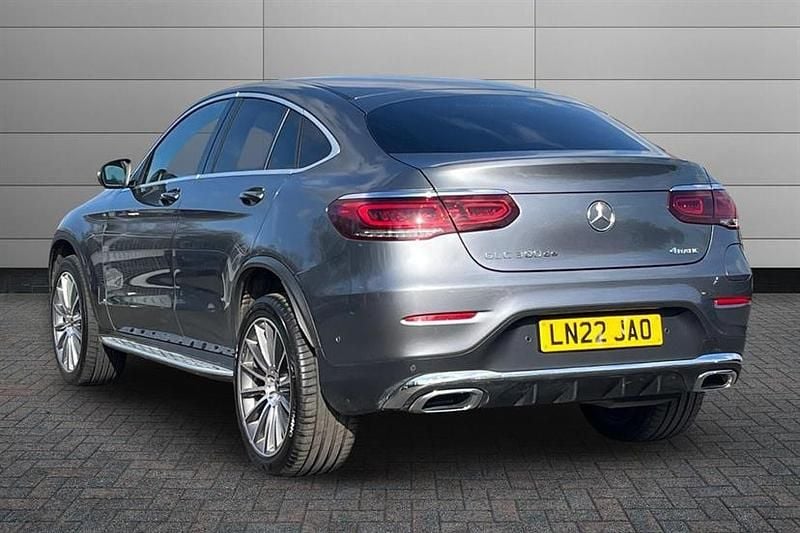 Used Mercedes GLC300 AMG Line Premium 306 HP (225 kW) 2022 Selenite grey Coupe