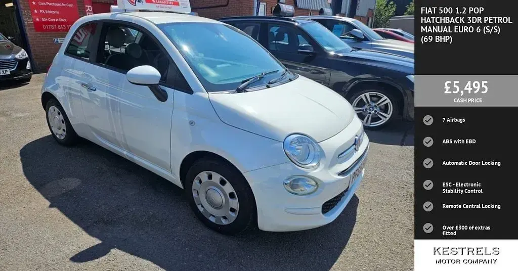 Used Fiat 500 Pop 69 HP (50 kW) 2019 Hatchback