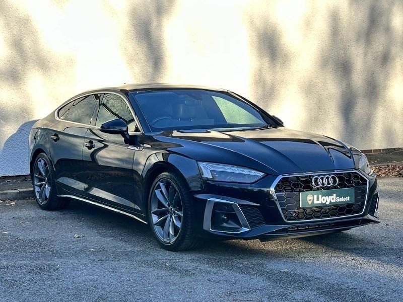 Black Used 2022 Audi A5 S-Line Hatchback | £23,490 (Good price) - Image 1/4