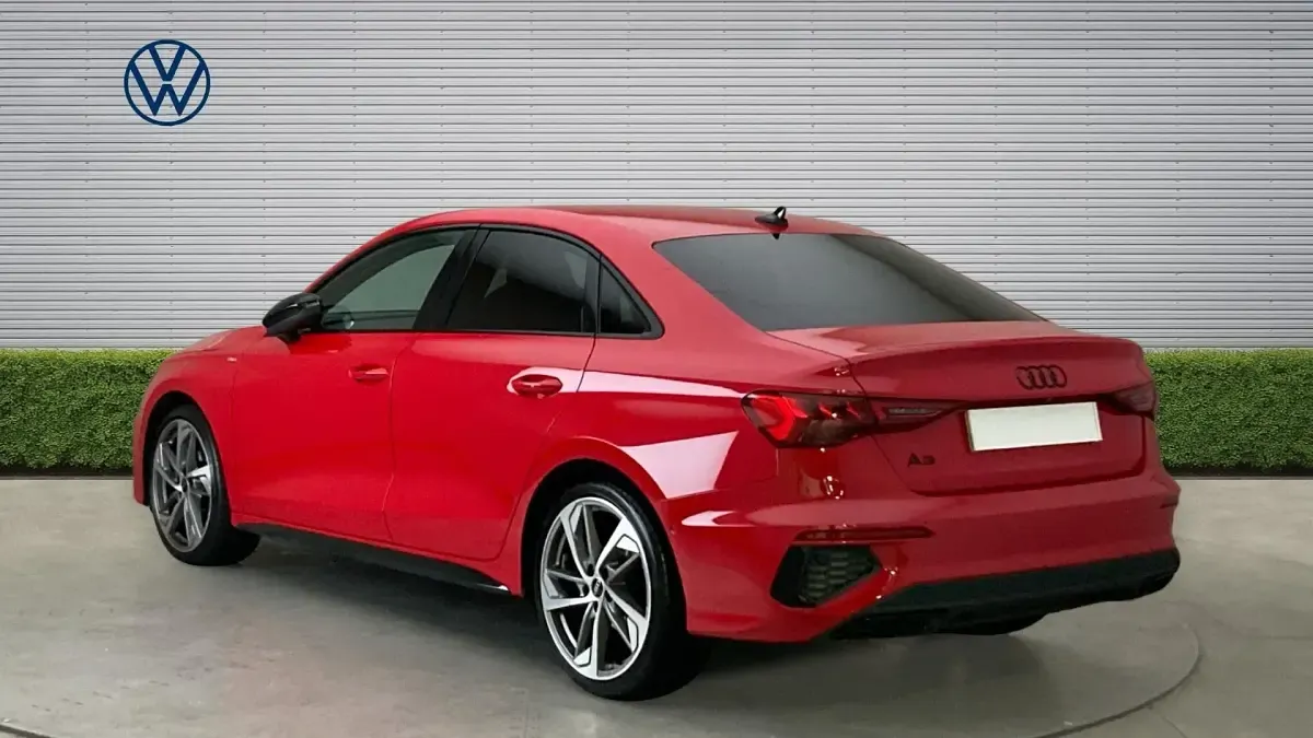 Used Audi A3 Black Edition 150 HP (110 kW) 2023 Red Sedan