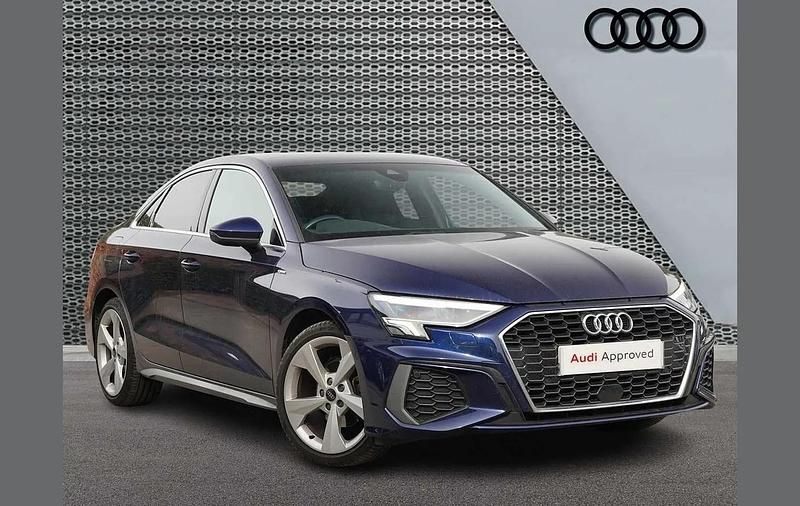 Used Audi A3 S-Line 190 HP (139 kW) 2022 Blue Sedan