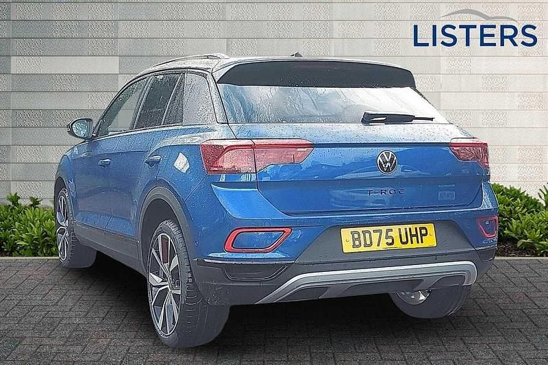 New VW T-Roc Design 2025 Ravenna blue metallic black SUV
