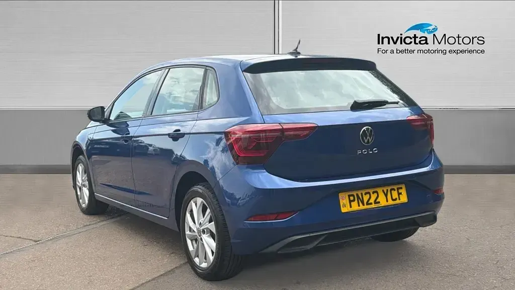 Used VW Polo Style 95 HP (69 kW) 2022 Reef blue metallic Hatchback