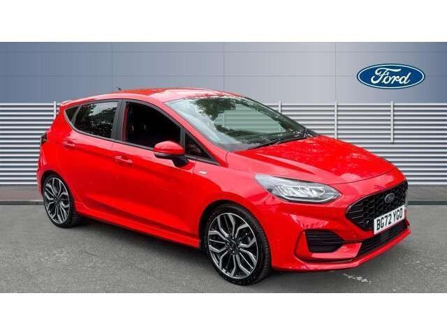 Red Used 2022 Ford Fiesta ST-Line X Hatchback | £13,901 (Fair price) - Image 1/4