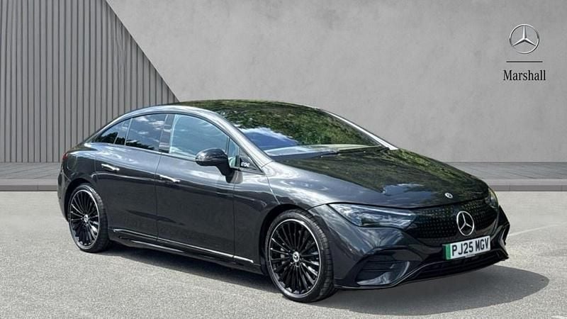Metallic paintwork graphite grey Used 2025 Mercedes EQE350 AMG line Sedan | £49,980 (Good price) - Image 1/4