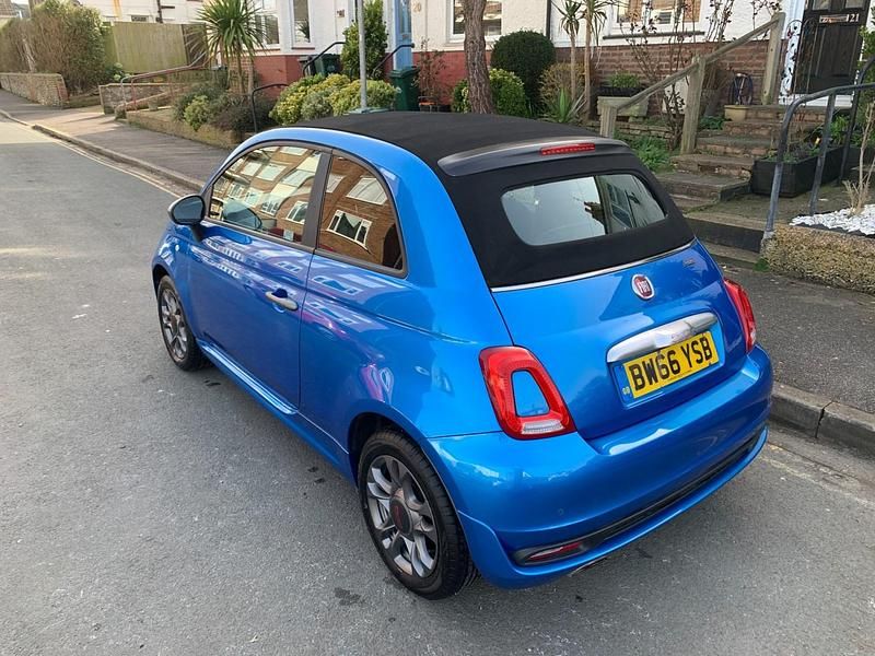 Used Fiat 500 S 2017 Blue Cabriolet