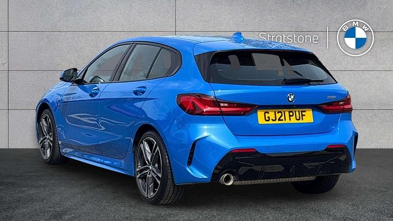 Used BMW 118 M Sport 134 HP (98 kW) 2021 Blue Hatchback
