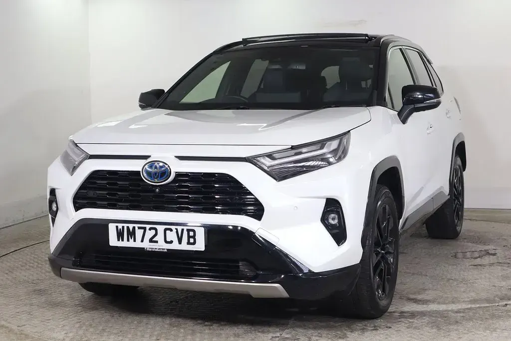 Used Toyota RAV4 Hybrid 2022 White and black SUV