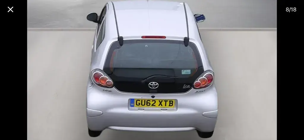 Used Toyota Aygo 68 HP (50 kW) 2012 Silver Hatchback