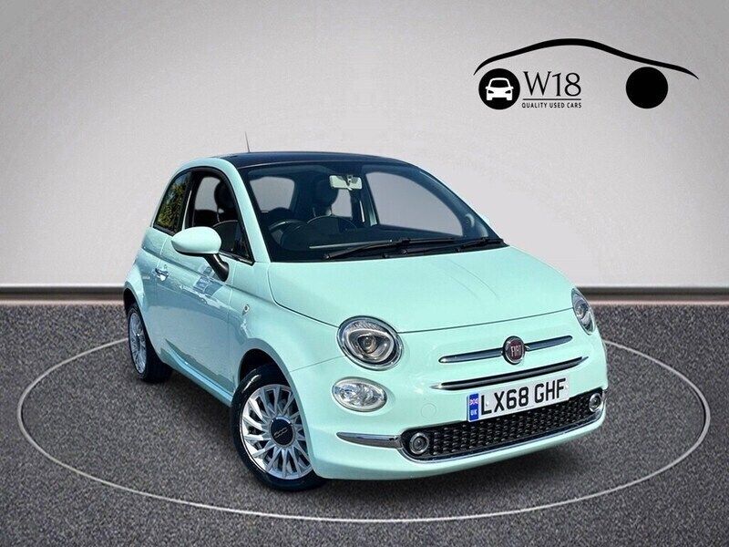 Green Used 2018 Fiat 500 Lounge Hatchback | £7,295 (Fair price) - Image 1/4