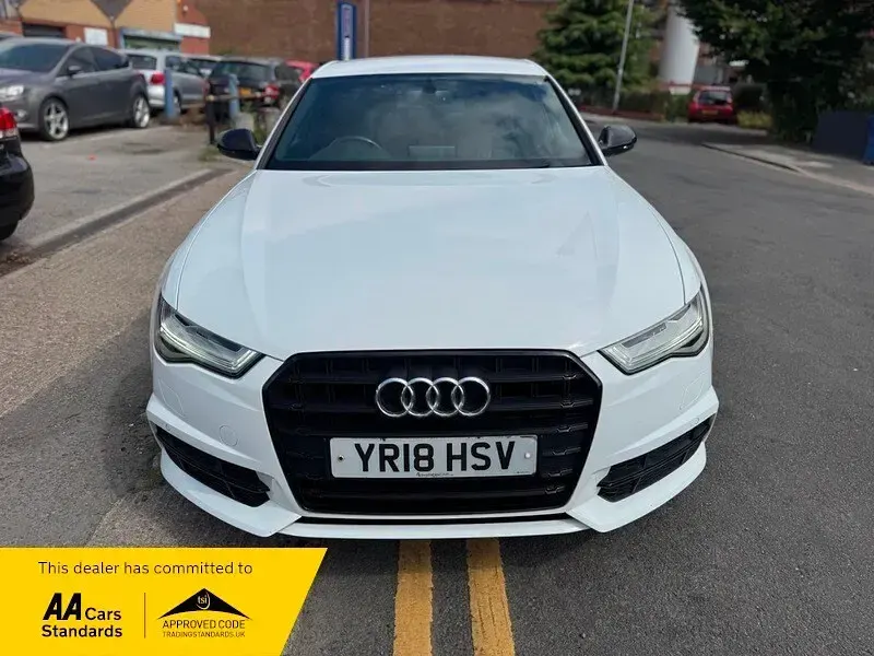 Used Audi A6 Black Edition 190 HP (139 kW) 2018 White Sedan