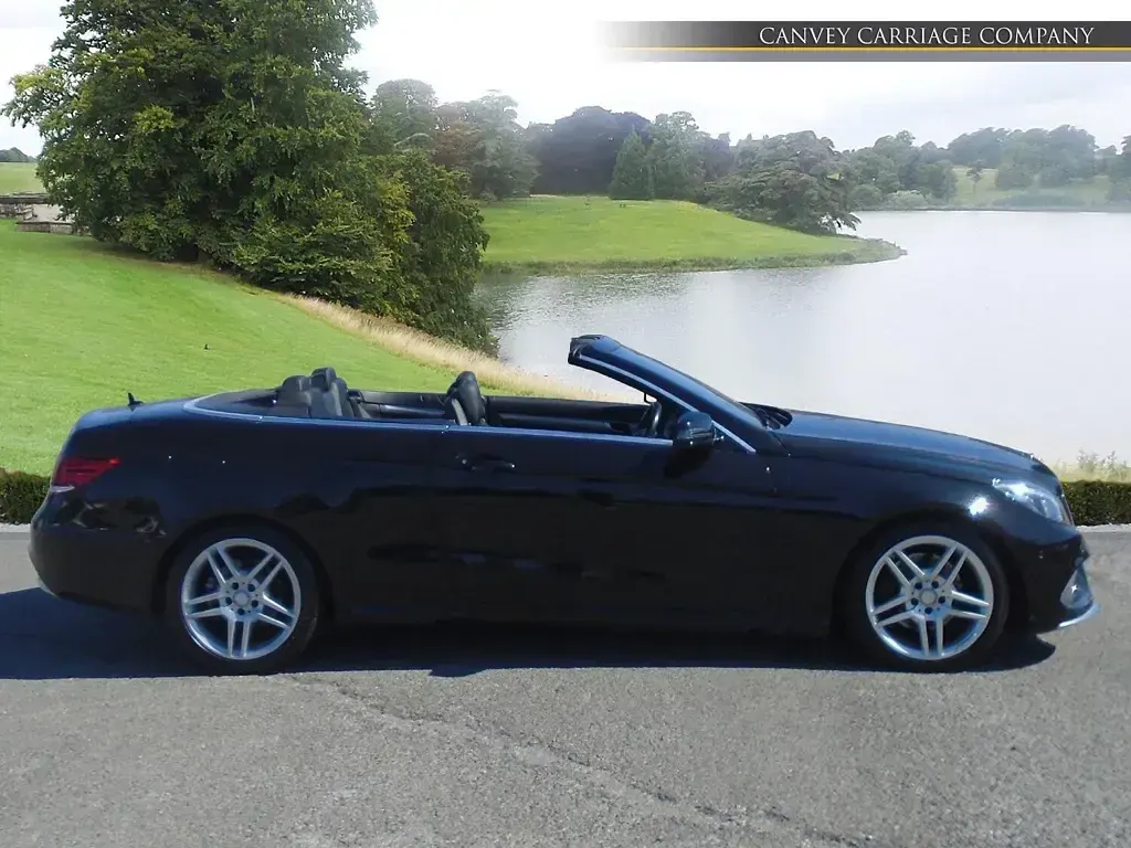 Used Mercedes E350 AMG line 2015 Black Cabriolet