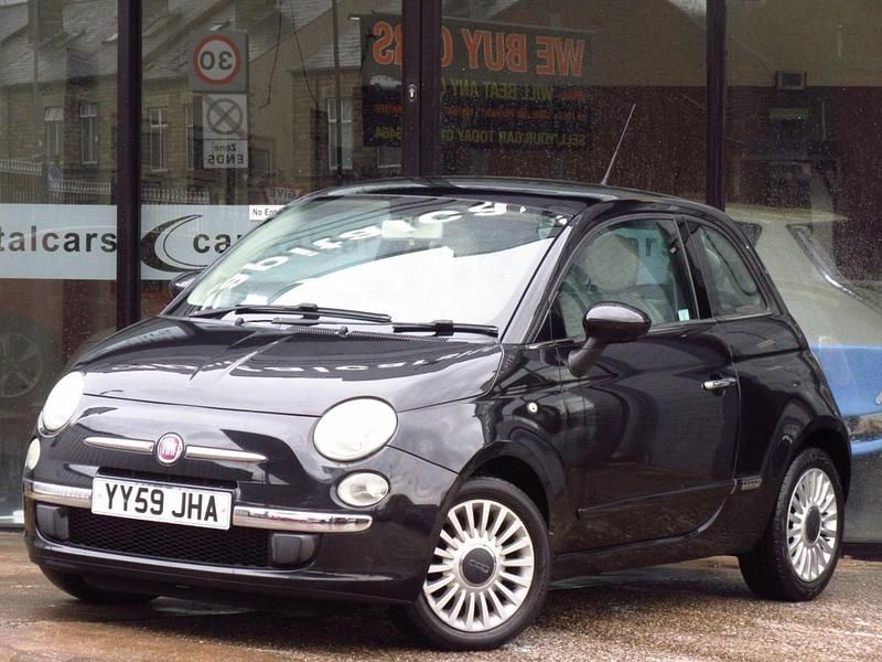 Used Fiat 500 Lounge 2009 Black Hatchback