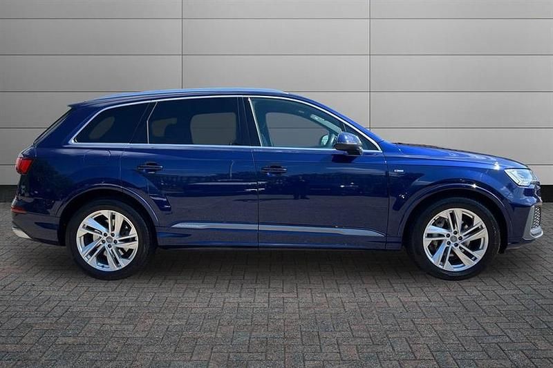 Begagnad Audi Q7 S-Line 286 HK (210 kW) 2020 Blå SUV
