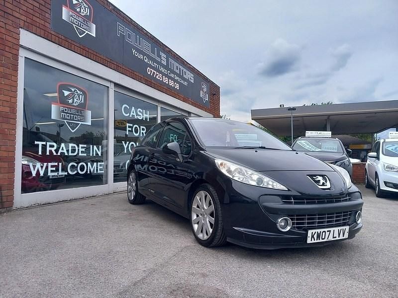 Black Used 2007 Peugeot 207 GT Hatchback | £1,995 (Fair price) - Image 1/4