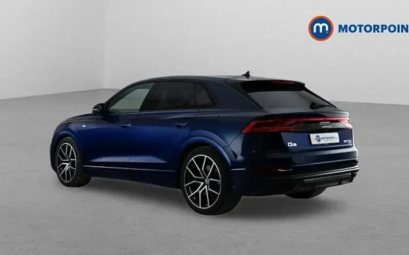 Used Audi Q8 Black Edition 381 HP (280 kW) 2021 Blue SUV