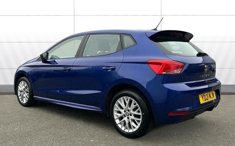 Used Seat Ibiza SE Technology 95 HP (69 kW) 2021 Blue Hatchback