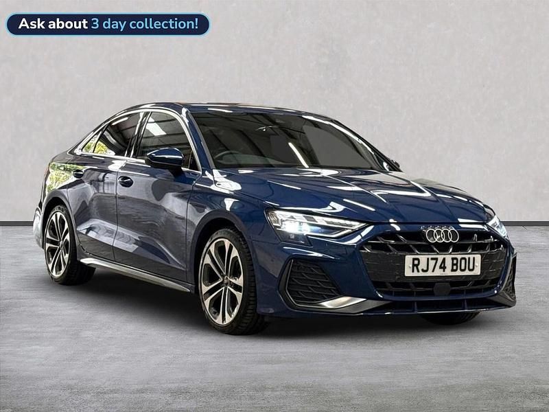 Blue Used 2024 Audi A3 S-Line Sedan | £24,278 (Fair price) - Image 1/4