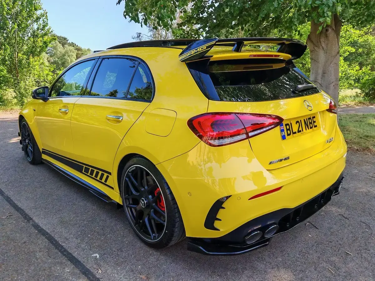 Used Mercedes A45 AMG AMG 421 HP (309 kW) 2021 Yellow Hatchback
